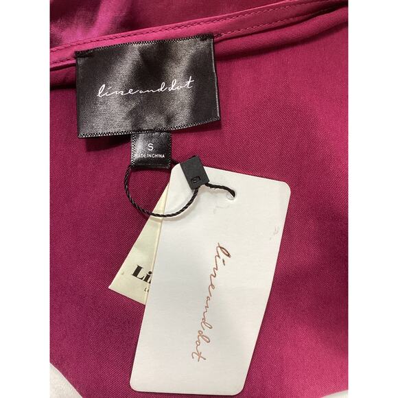 Line & Dot 'Simone' Pink Asymmetrical Dress Size S - NWT - Picture 4 of 4